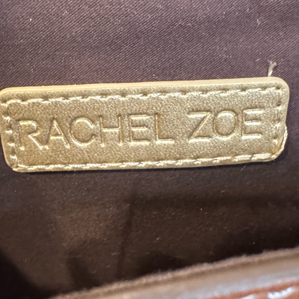 PRICE FIRM Rachel Zoe Chic Brown Faux Leather Crossbody/Belt Bag - Picture 2 of 10